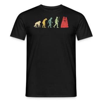 Lesbenpaar romantische Hochzeitsfrau Evolution - Männer T-Shirt - Schwarz - Vorne - AI Model Male 178 light (178cm)