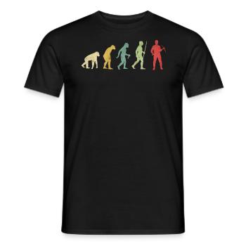 Minero con evolución de pickaxe - T-shirt homme - noir - Devant - AI Model Male 178 light (178cm)