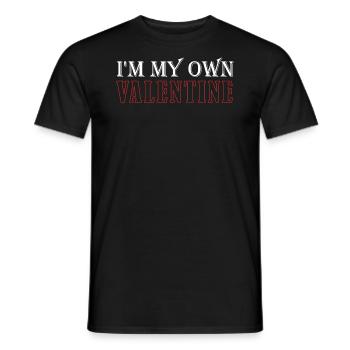 Ich Bin Mein Eigener Valentins-Narzissmus - Männer T-Shirt - Schwarz - Vorne - AI Model Male 178 light (178cm)