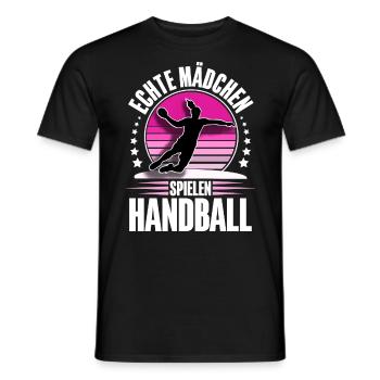Handball Handballerin Frauen Handball - Männer T-Shirt - Schwarz - Vorne - AI Model Male 178 light (178cm)