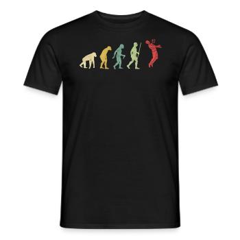 Evolución del jugador de fútbol - T-shirt homme - noir - Devant - AI Model Male 178 light (178cm)