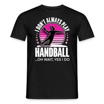 Handball Handball Joueur de handball féminin - T-shirt homme - noir - Devant - AI Model Male 178 light (178cm)