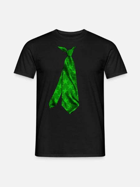 Corbata Krawatte Krawatte Krawatte Stropdas Solmio - Männer T-Shirt - Schwarz