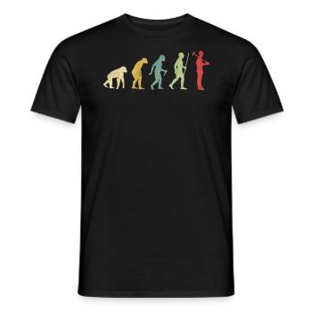 Evolución de los trabajadores de la construcción - T-shirt homme - noir - Devant - AI Model Male 178 light (178cm)