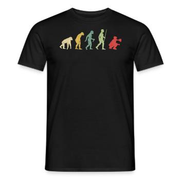 Evolución del receptor de béisbol - T-shirt homme - noir - Devant - AI Model Male 178 light (178cm)