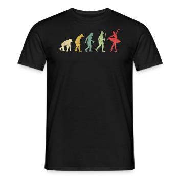 Evolución de la chica del baile de ballet - T-shirt homme - noir - Devant - AI Model Male 178 light (178cm)