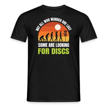 Not everyone who hikes is lost - Men's T-Shirt - black - Front - AI Model Male 178 light (178cm)