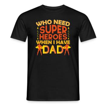 Vatertag Papa ist ein tolles Papa-Geschenk - Männer T-Shirt - Schwarz - Vorne - AI Model Male 178 light (178cm)