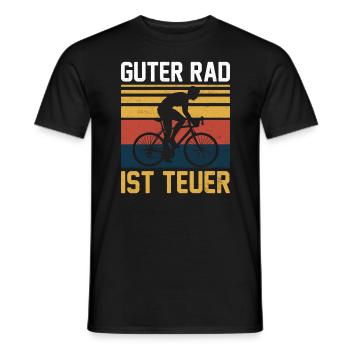 Rennradfahrer Radfahrer Guter Rad - Männer T-Shirt - Schwarz - Vorne - AI Model Male 178 light (178cm)
