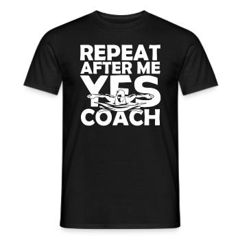 Schwimmtrainer | Geschenk Coach Schwimmen Das Beste - Männer T-Shirt - Schwarz - Vorne - AI Model Male 178 light (178cm)