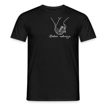 Cadeau russe aimant paire mains ensemble - T-shirt homme - noir - Devant - AI Model Male 178 light (178cm)