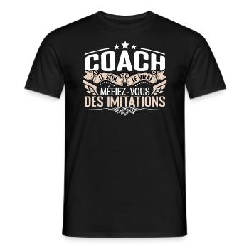 Coach le seul Coach le vrai Coach - T-shirt homme - noir - Devant - AI Model Male 178 light (178cm)