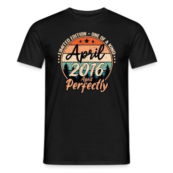 April 2016 Jubiläum 2016 Legenden April - Männer T-Shirt - Schwarz - Vorne - AI Model Male 178 light (178cm)