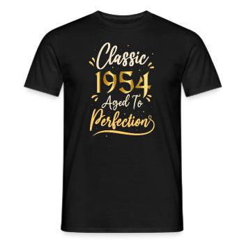 Anniversaire 1954 cadeau 1954 Classic 1954 - T-shirt homme - noir - Devant - AI Model Male 178 light (178cm)