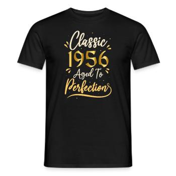 Birthday 1956 gift 1956 Classic 1956 - Men's T-Shirt - black - Front - AI Model Male 178 light (178cm)