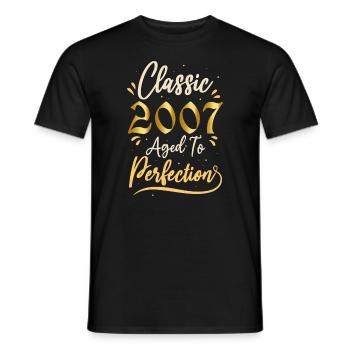 Anniversaire 2007 cadeau 2007 Classic 2007 - T-shirt homme - noir - Devant - AI Model Male 178 light (178cm)