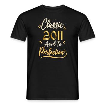 Birthday 2011 gift 2011 Classic 2011 - Men's T-Shirt - black - Front - AI Model Male 178 light (178cm)