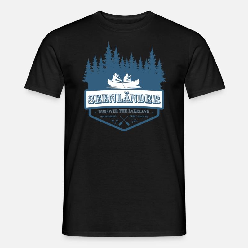 Seenländer discover - Männer T-Shirt - Schwarz