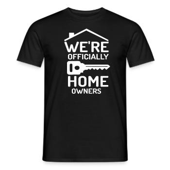 NOUS SOMMES OFFICIELLEMENT PROPRIÉTAIRES - T-shirt homme - noir - Devant - AI Model Male 178 light (178cm)