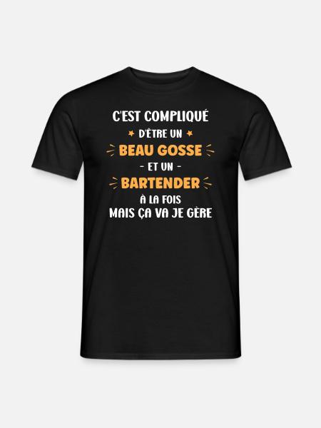 Bartender - T-shirt homme - noir
