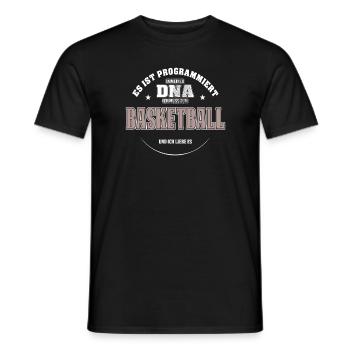 Es ist in meiner DNA ich muss zum BASKETBALL - Männer T-Shirt - Schwarz - Vorne - AI Model Male 178 light (178cm)