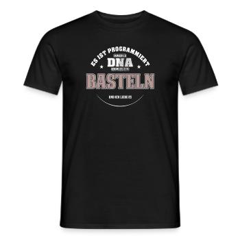 Es ist in meiner DNA ich muss zum BASTELN - Männer T-Shirt - Schwarz - Vorne - AI Model Male 178 light (178cm)