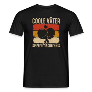 Geschenk für Vater Tischtennis Tischtennisspieler - Männer T-Shirt - Schwarz - Vorne - AI Model Male 178 light (178cm)