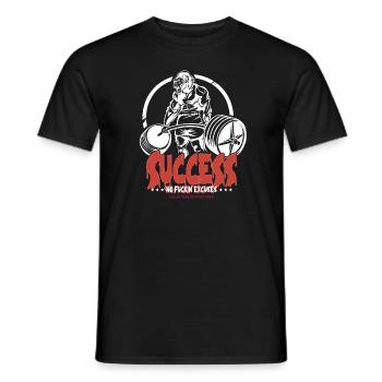 GYM No Excuses Body Building Fitness Gorilla - Men's T-Shirt - black - Front - AI Model Male 178 light (178cm)