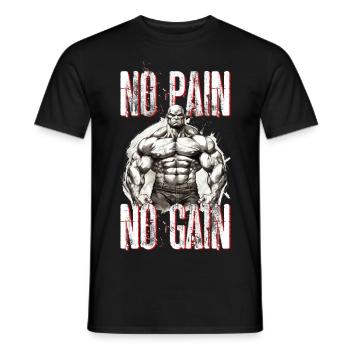 Bodybuilding Bodybuilder Gewichtheben Kraftsport - Männer T-Shirt - Schwarz - Vorne - AI Model Male 178 light (178cm)