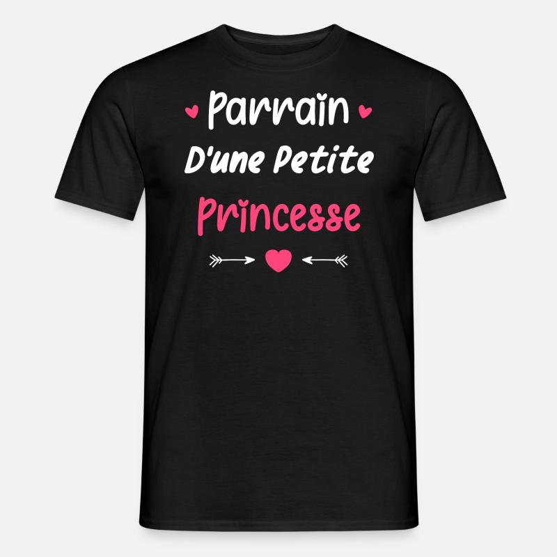 Parrain d'une princesse - T-shirt homme - noir