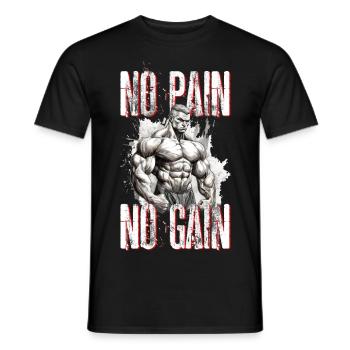 Bodybuilding Bodybuilder Gewichtheben Kraftsport - Männer T-Shirt - Schwarz - Vorne - AI Model Male 178 light (178cm)