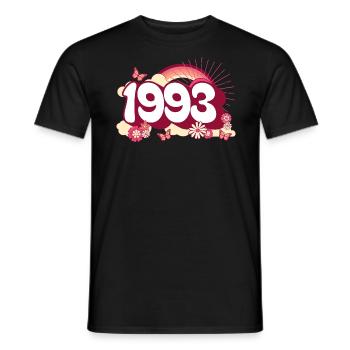 Retro 1993 Fête Anniversaire Femme 30 Ans - T-shirt homme - noir - Devant - AI Model Male 178 light (178cm)
