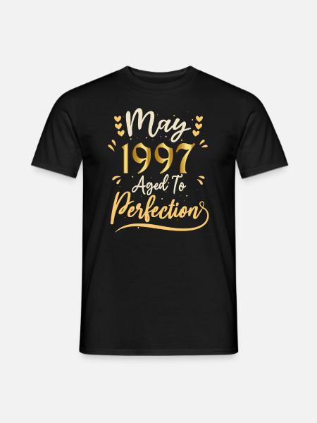 Mai 1997 Mai-Jubiläum Mai 1997 - Männer T-Shirt - Schwarz