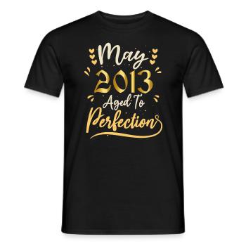 Mai 2013 Mai-Jubiläum Mai 2013 - Männer T-Shirt - Schwarz - Vorne - AI Model Male 178 light (178cm)