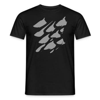 Brushes Strokes Patterns - Men's T-Shirt - black - Front - AI Model Male 178 light (178cm)