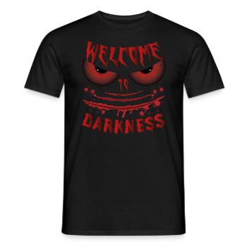 Gothic - Willkommen in der Dunkelheit - Gothic - Männer T-Shirt - Schwarz - Vorne - AI Model Male 178 light (178cm)