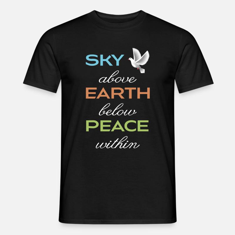 peace within - Männer T-Shirt - Schwarz
