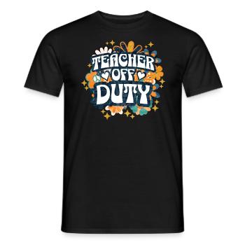 Ende des Schuljahres Sommerferienlehrer - Männer T-Shirt - Schwarz - Vorne - AI Model Male 178 light (178cm)