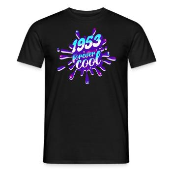 Cooles Jahr 1953 Jubiläum 70 Jahre - Männer T-Shirt - Schwarz - Vorne - AI Model Male 178 light (178cm)