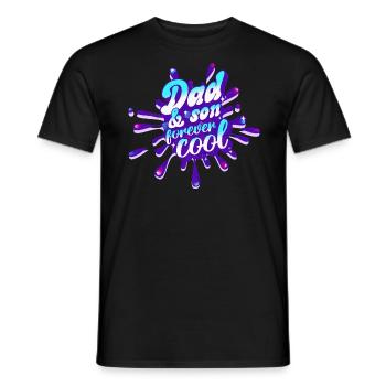 Vater und Sohn für immer cool Vatertag - Männer T-Shirt - Schwarz - Vorne - AI Model Male 178 light (178cm)