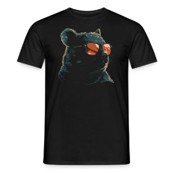 Wombat coole Sonnenbrille - Männer T-Shirt - Schwarz - Vorne - AI Model Male 178 light (178cm)