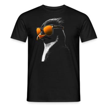 Lunettes de soleil pingouin - T-shirt homme - noir - Devant - AI Model Male 178 light (178cm)