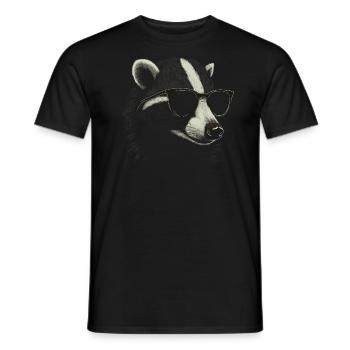 Lunettes de soleil Badger - T-shirt homme - noir - Devant - AI Model Male 178 light (178cm)