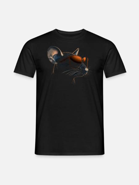 Sonnenbrille Maus - Männer T-Shirt - Schwarz