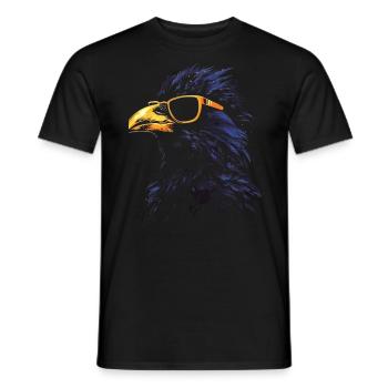 Crow Sunglasses - Men's T-Shirt - black - Front - AI Model Male 178 light (178cm)