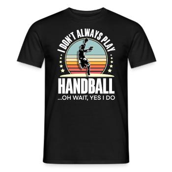 Handballeur Handballeur - T-shirt homme - noir - Devant - AI Model Male 178 light (178cm)