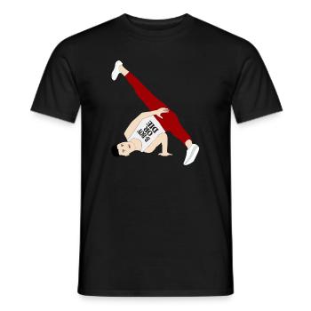 Freeze-Modus Hip-Hop Break Dance - Männer T-Shirt - Schwarz - Vorne - AI Model Male 178 light (178cm)