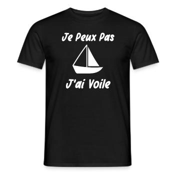 Je peux pas j'ai voile - T-shirt homme - noir - Devant - AI Model Male 178 light (178cm)
