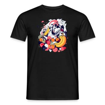 Felix in the fruit - Men's T-Shirt - black - Front - AI Model Male 178 light (178cm)