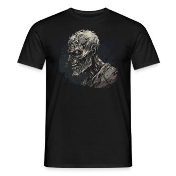 Zombie Halloween Horror Monster - Männer T-Shirt - Schwarz - Vorne - AI Model Male 178 light (178cm)